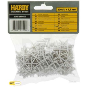 Croisillons carrelage 1.5mm Hardy/ 200pièces