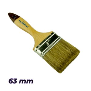 Pinceau plat 63mm pour lasure et vernis avec manche en hêtre Hardy/ pièce