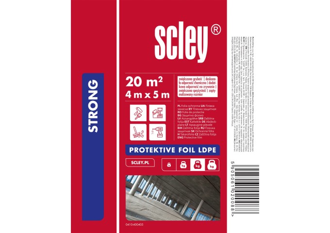 Plastique.Bache protection 4x5mètres 40microns Hardy pièce 20m² de 650grammes