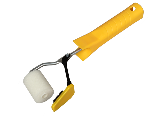 Rouleau peinture 35mm avec manche pour cadre fenêtre largeur 50mm pièce