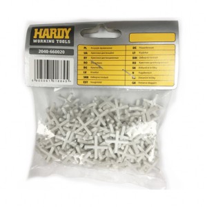 Croisillons carrelage 2mm Hardy/ 200pièces