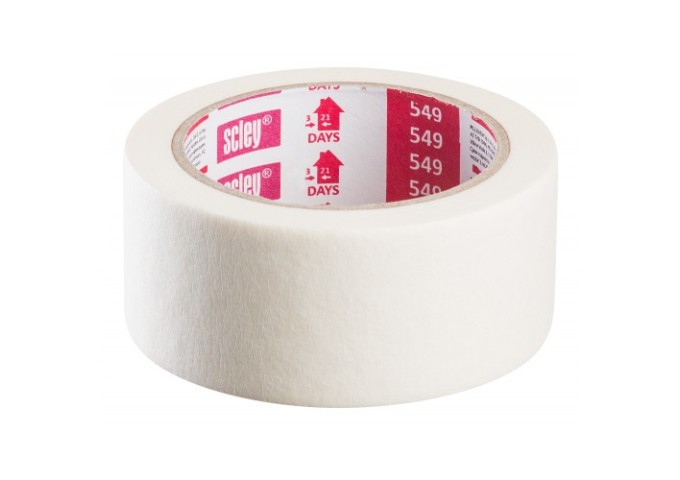 Tape . Ruban adhésif pour peintre *549* 25mm 21 jours Scley Rouleau 33mètres