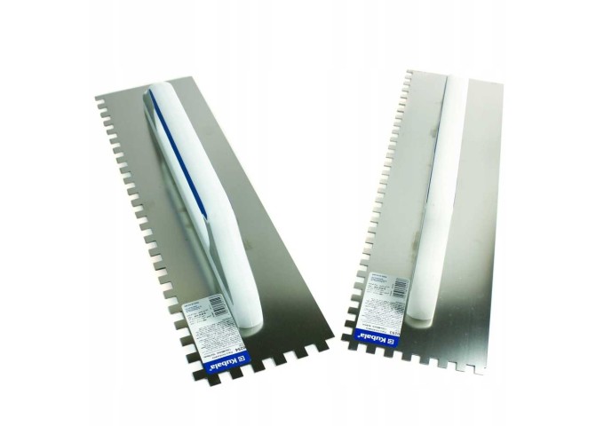 Platresse Dentelée 10x10mm en acier 480x130mm Kubala 0254 pièce