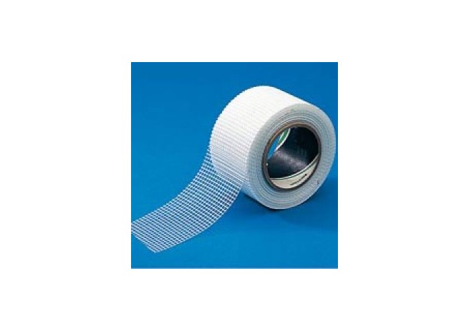 Bande . Ruban armature treillis verre 50mm *242* avec maillage Rouleau 20mètres