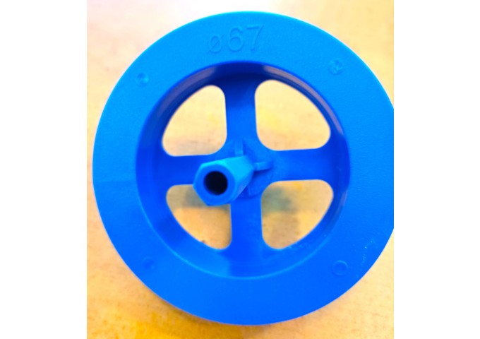 Fraise PVC BLEU 67mm pour pose bouchon EPS NOIR et Laine Roche pièce