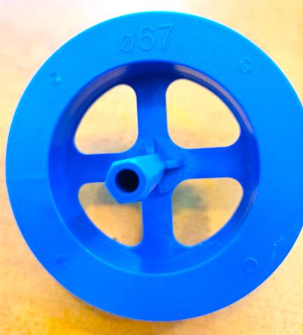 Fraise PVC BLEUE 67mm pour pose bouchon EPS NOIR et Laine Roche pièce