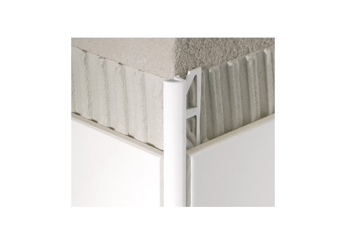 Corniere carrelage 10mm PVC blanc Durosol pièce 3mètres