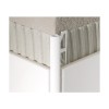 Corniere carrelage 10mm PVC blanc Durosol pièce 3mètres