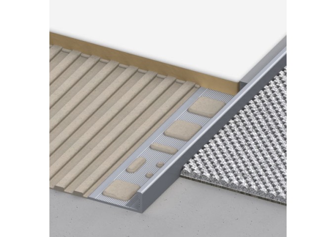 Corniere carrelage 10mm ALU anodise Durosol pièce 2.5mètres