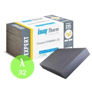 ISOLANT FACADE EPS KNAUF 8CM THERM EXPERT XTHERM GRIS 032/ ballot 3.5m²