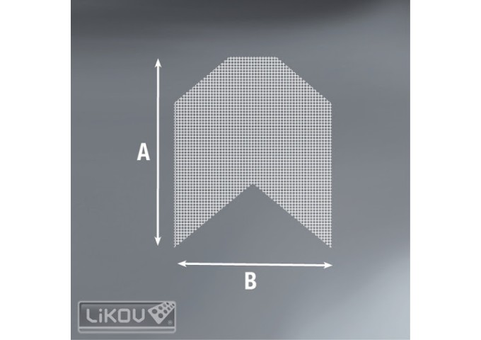 MOUCHOIR ANGLE LA.D 300x350x200mm 4x4mm pièce