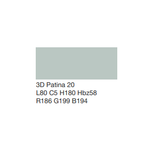 Crepis CAPAROL Indeko-plus weiß K15 3D Patina 20 L=80 1.5mm/ Seau 25kg