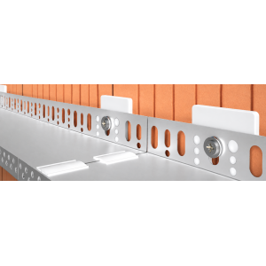 Cale - entretoise Blanche PVC 15mm pour cornière départ LZ20/ 50pièces