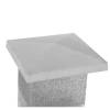 Chapeau pilier 60x60cm en béton gris clair (couvre.pilasse) pièce