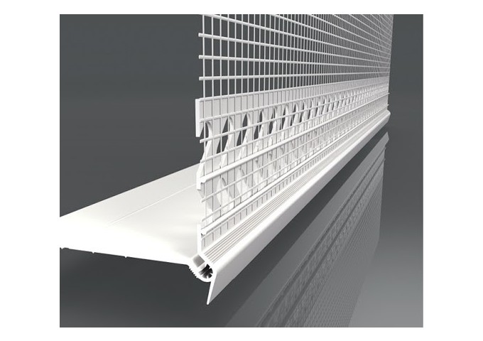 Rail Corniere départ LW66 PVC 200x13x5.5cm 2mètres ballot 50mètres