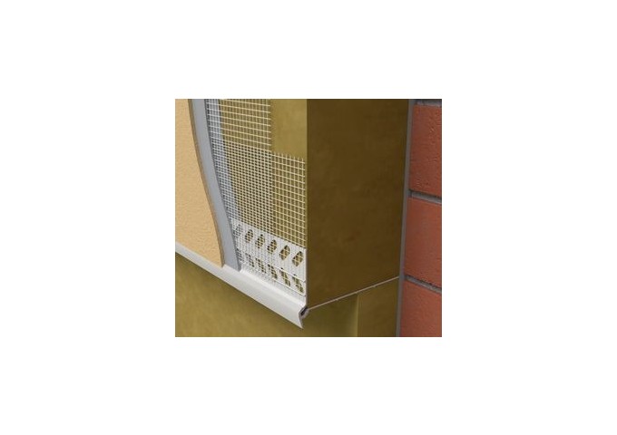 Rail Corniere départ LW66 PVC 200x13x5.5cm 2mètres ballot 50mètres