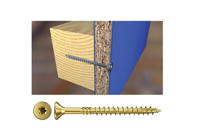 Vis à bois renforcé Torx 5x50mm TW R.TS Koelner 100pièces