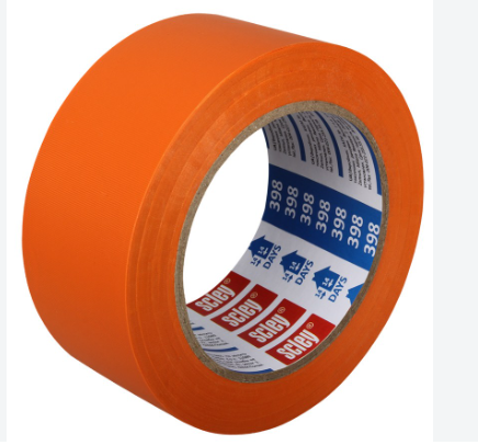 Tape . Ruban adhésif 48mm orange LARGE 398 Scley rouleau 33mètres