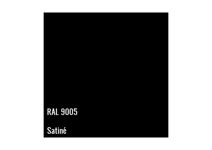 Peinture Levis satiné Ral 9005 Noir pour seuil ALU pot 0.5L