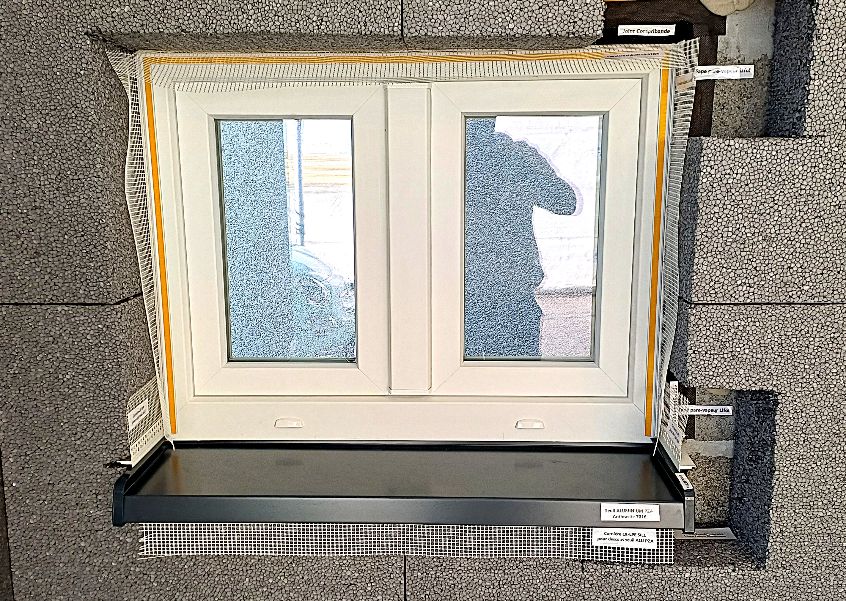 Installation of the PZA aluminum threshold + KZ end cap